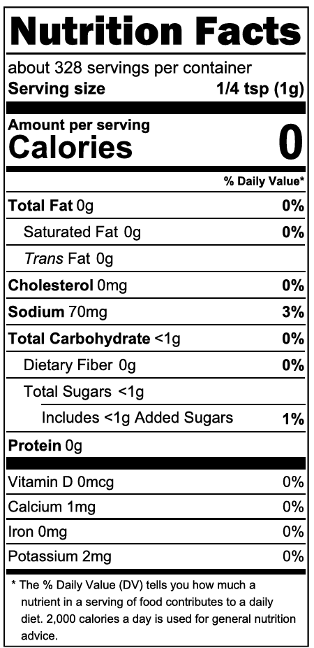 Sweet Honey Pecan Nutritional Facts